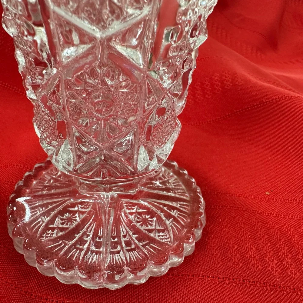 Vintage 1950’s Imperial Crystal Glass Vase. Daisy and Button design. - Picture 4 of 4